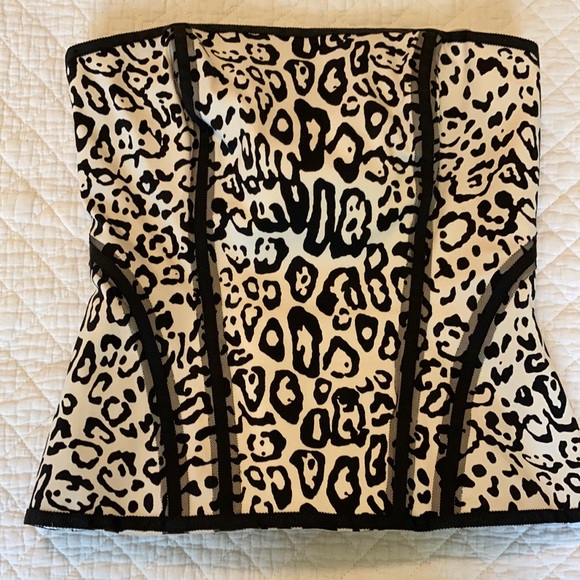 EUC WHBM Bustier style animal print - Picture 2 of 14